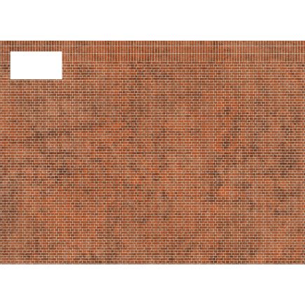 Scale Model Scenery TX108 OO Gauge Old Red Brown Brick Texture Paper Pack Of 5