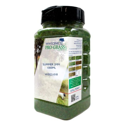 WWScenics WSG-2018 2mm Summer Static Grass 1000ml Canister