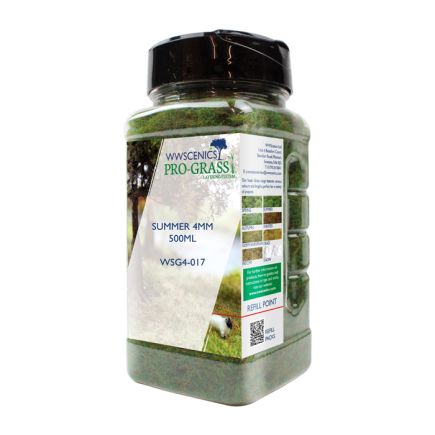 WWScenics WSG-4017 4mm Summer Static Grass 500ml Canister