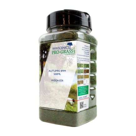 WWScenics WSG-4026 4mm Autumn Static Grass 500ml Canister