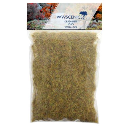 WWScenics WSG-4049 1000ml 4mm Dead Static Grass 100g