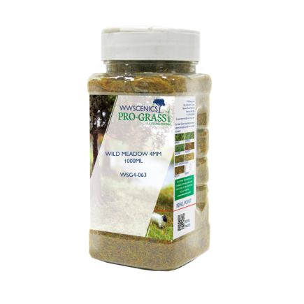 WWScenics WSG-4063 4mm Wild Meadow Static Grass 1000ml Canister