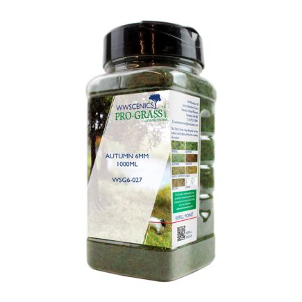 WWScenics WSG-6027 6mm Autumn Static Grass 1000ml Canister