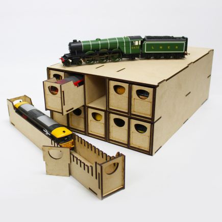 WWScenics WSLC-016 N Gauge Loco Storage Box 10 Drawer