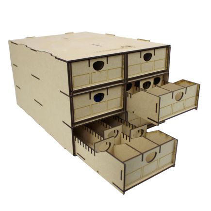 WWScenics WSLC-018 Rolling Stock Storage Box 6 Drawers