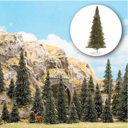 Busch 6470 Assorted Pine Trees Bag Of 15