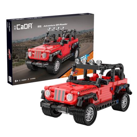 CaDA C52027W Adventure Pull Back Off Roader Plastic Brick Kit