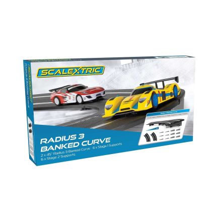 Scalextric C8297 Radius 3 10 Degree Banked Curve 45 Degree