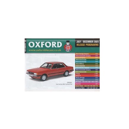 Oxford Diecast Catalogue July - December 2025