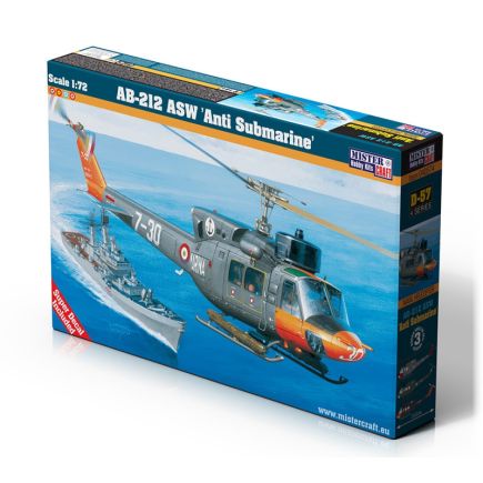 MisterCraft D-57 AB-212 ASW Anti Submarine Helicopter Plastic Kit