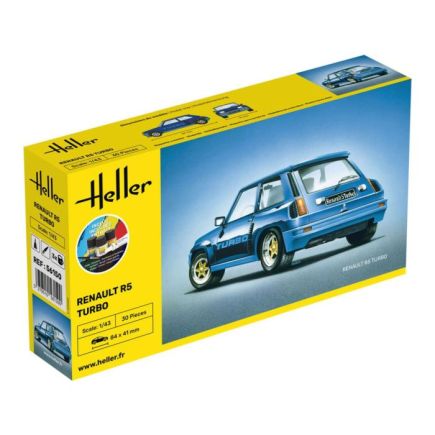 Heller 56150 Renault R5 Turbo Plastic Kit Starter Set