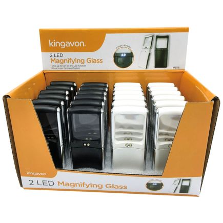 Kingavon MS116 Magnifying Glass with 2 LEDs