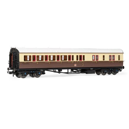 Hornby R40466 OO Gauge GW Collet Right Hand Corridor Brake Third Coach GW Chocolate And Cream 5041