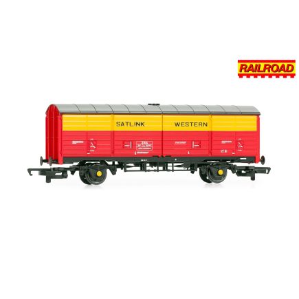 Hornby R60229 OO Gauge 45 Ton ZRA Closed Van KDC201003 Satlink Western