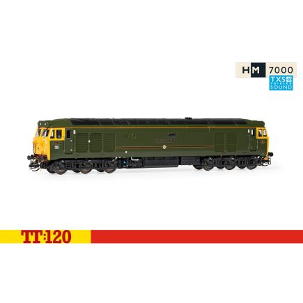 Hornby TT3013TXS TT Gauge Class 50 50007 'Sir Edward Elgar' GWR 150 Green TXS Sound Fitted