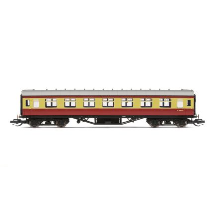 Hornby TT4037A TT Gauge LMS 57ft Period III Corridor Third Coach M1842M BR Crimson & Cream