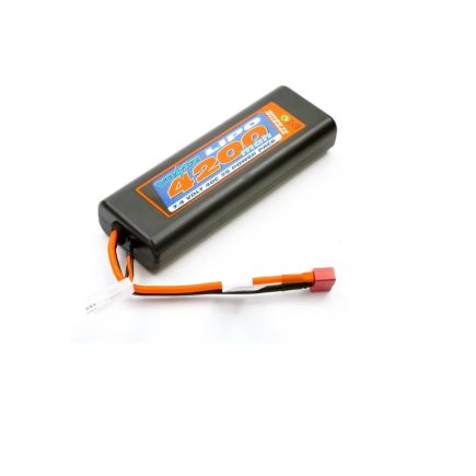 Voltz VZ0311D 4200mah 7.4V Lipo Stick Pack Battery With Deans Connector