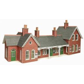 Metcalfe PO237 OO Gauge Red Brick Country Station Card Kit