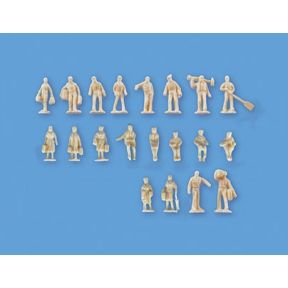 Modelscene 5157 N Gauge Assorted Unpainted Figures set B