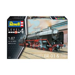 Revell 02172 German BR01 Steam Locomotive With T32 Tender Kit Plastic Kit