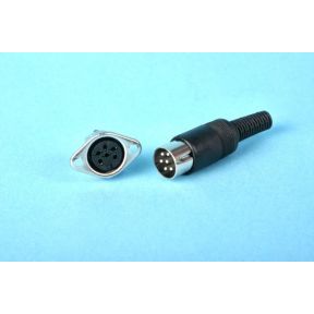 Gaugemaster GM75 6 Pin Din Plug and Socket