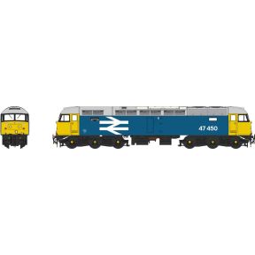 Heljan 47213 OO Gauge Class 47 47450 BR Blue Large Logo DCC Sound Fitted