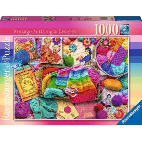 Ravensburger 176205 Vintage Knitting And Crohet 1000 Piece Jigsaw Puzzle