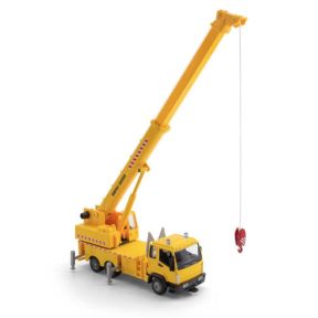 Bburago 18-32265 Municipal Construction Truck with Crane Yellow