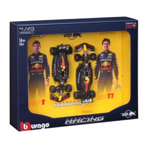 Bburago 18-38099 2024 F1 Red Bull Racing RB20 2 Car Set Verstappen And Perez