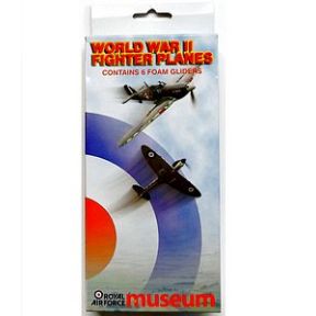 World War II Fighter Planes - 6 Foam Chuck Gliders