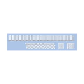 Ratio 243 N Gauge GWR Station Fencing White Plastic Kit