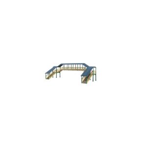 Ratio 248 N Gauge Modular Covered Footbridge Plastic Kit