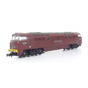 Dapol 2D-003-013-SH N Gauge Class 52 Western D1008 'Western Harrier' BR Maroon Yellow Bufferbeam DCC Sound Fitted