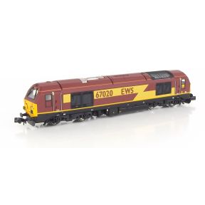 Dapol 2D-010-015 N Gauge Class 67 67020 EWS Red And Gold