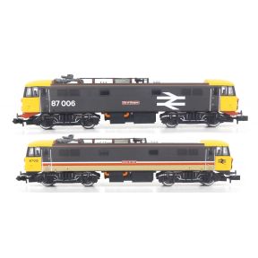 Dapol 2D-087-007 N Gauge Class 87 Twin Pack 87006 'City Of Glasgow' And 87012 'Coeur De Lyon'