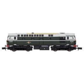 Dapol 2D-001-024 N Gauge Class 33/1 D6580 BR Green Small Yellow Panels
