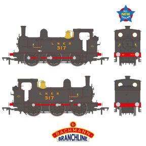 Bachmann 31-066 OO Gauge NER E J71 0-6-0 Tank 317 LNER Lined Black