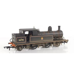 Bachmann 31-167DC-SH OO Gauge L&YR 2-4-2 Tank 50795 BR Black Early Crest Weathered DCC Fitted