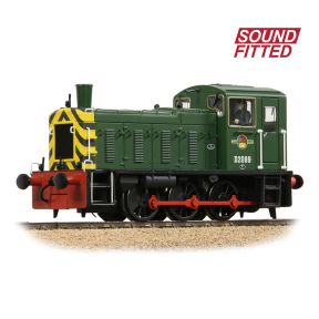 Bachmann 31-364BSF OO Gauge Class 03 D2099 BR Green Wasp Stripes Weathered  DCC Sound Fitted