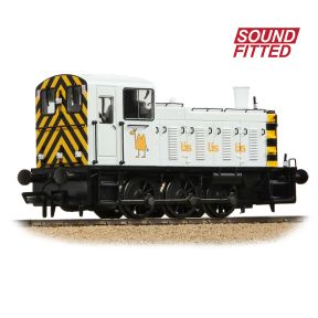 Bachmann 31-369SF OO Gauge Class 03 Ex D2054 British Industrial Sand White DCC Sound Fitted