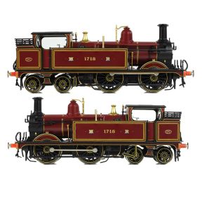 Bachmann 31-740B OO Gauge MR 1532 Tank 1718 Midland Railway Crimson Lake