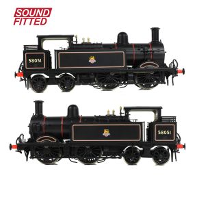 Bachmann 31-742ASF OO Gauge MR 1532 1P Tank 58051 BR Lined Black Early Emblem DCC Sound Fitted