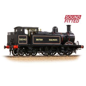 Bachmann 31-743ASF OO Gauge MR 1532 1P Tank 58040 BR Lined Black British Railways DCC Sound Fitted