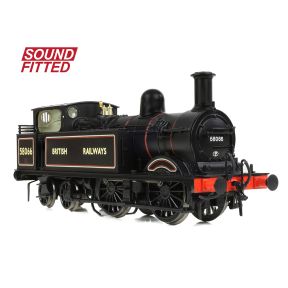 Bachmann 31-743SF OO Gauge MR 1532 1P Tank 58066 BR Lined Black British Railways DCC Sound Fitted