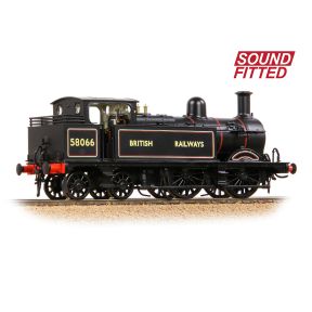 Bachmann 31-743SF OO Gauge MR 1532 1P Tank 58066 BR Lined Black British Railways DCC Sound Fitted