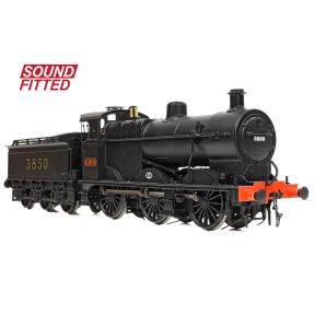 Bachmann 31-885SF OO Gauge MR 3835 4F 0-6-0 3850 LMS Black MR Numerals Johnson-Deeley Tender DCC Sound Fitted