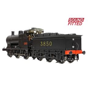 Bachmann 31-885SF OO Gauge MR 3835 4F 0-6-0 3850 LMS Black MR Numerals Johnson-Deeley Tender DCC Sound Fitted