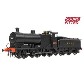 Bachmann 31-885SF OO Gauge MR 3835 4F 0-6-0 3850 LMS Black MR Numerals Johnson-Deeley Tender DCC Sound Fitted