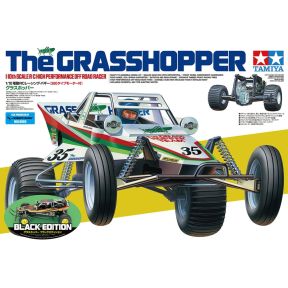 Tamiya 47522 Grasshopper Black Edition 1/10 Scale Radio Control Buggy Kit
