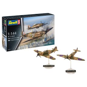Revell 03771 Supermarine Spitfire Mk1a & Hawker Hurricane Mk1 Plasitc Kit Set